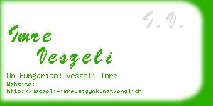 imre veszeli business card